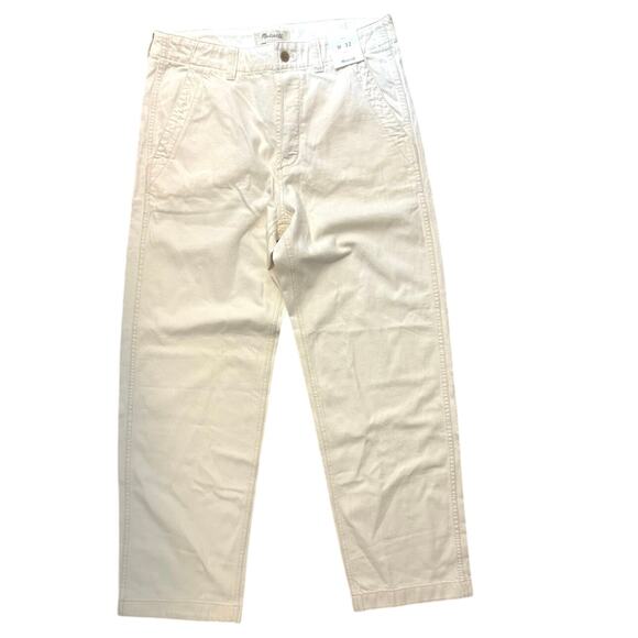 NWT Madewell Patch Pocket Jeans in Summer Denim In Ecru Size 32x32 - Picture 4 of 10